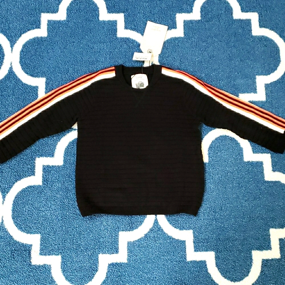 NWT Zara boys sweater black stripe 4